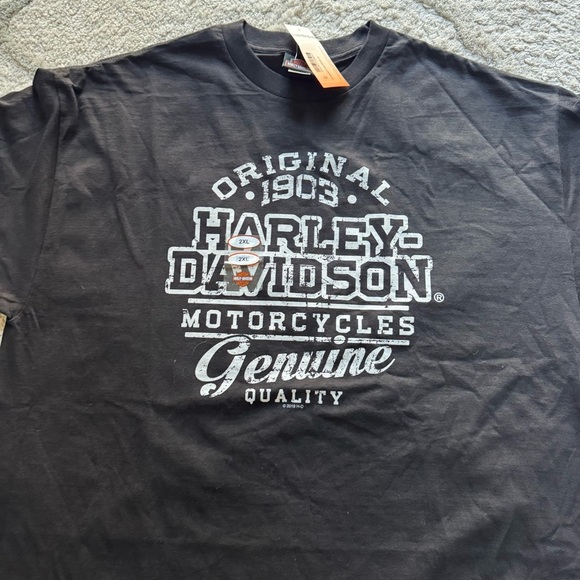 Harley Davidson tshirt short sleeve black Denny’s Springfield Missouri XXL new - Picture 3 of 8
